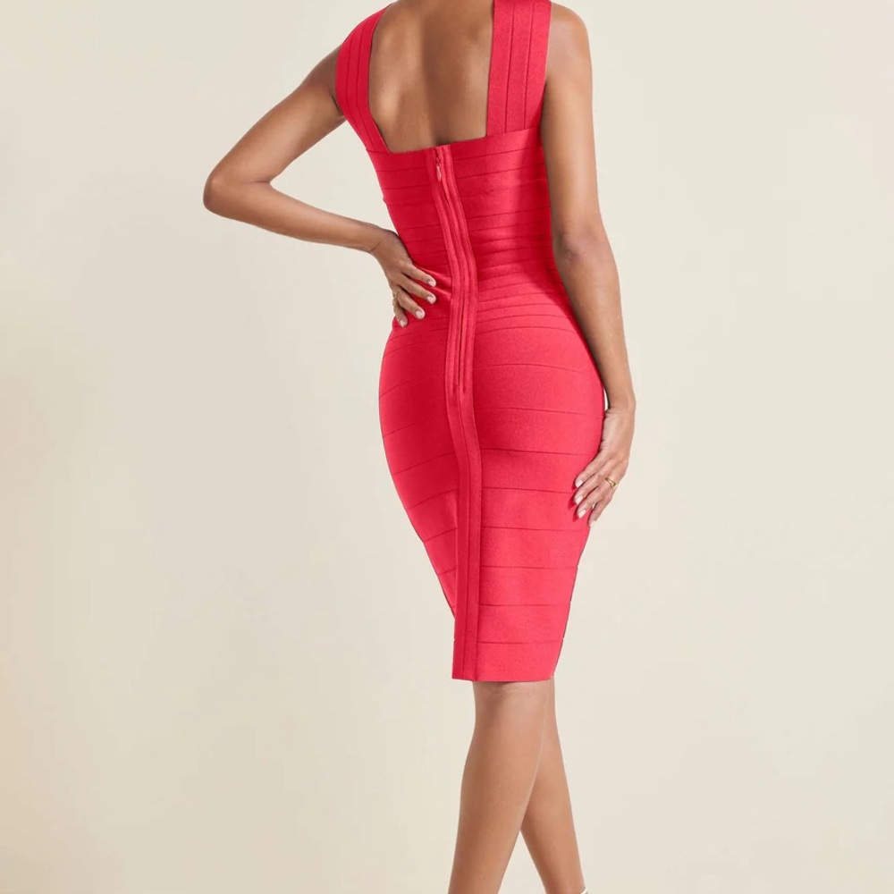 Venus Red Cross neck bandage dress size small NWT - Picture 2 of 7